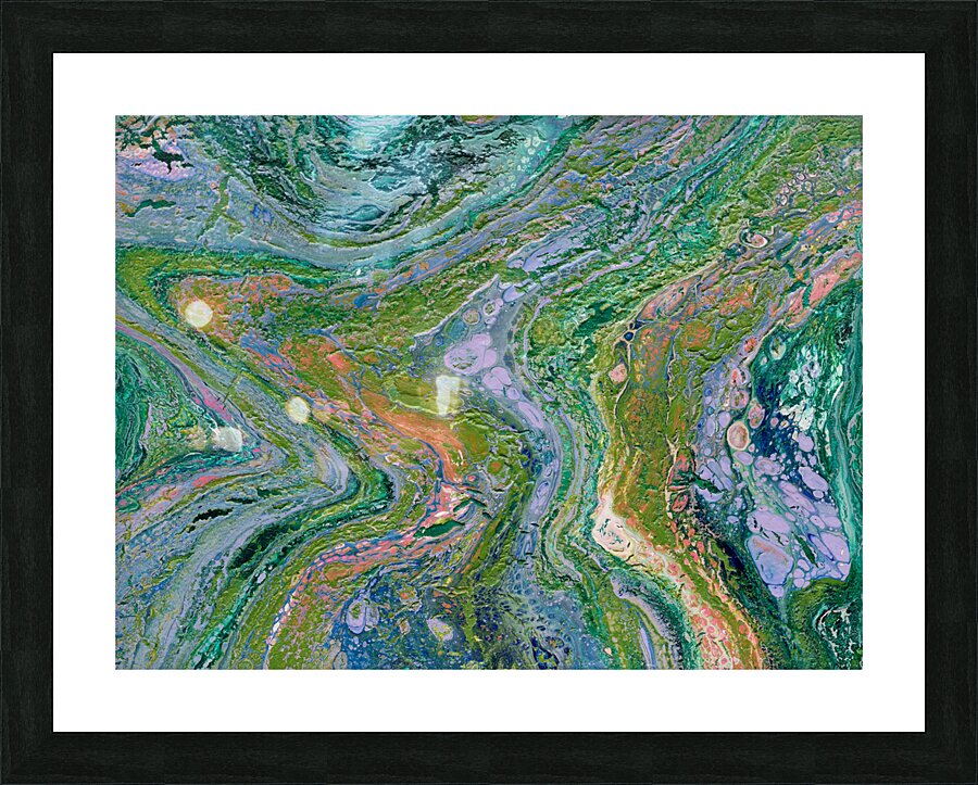 Melting Earth Picture Frame print
