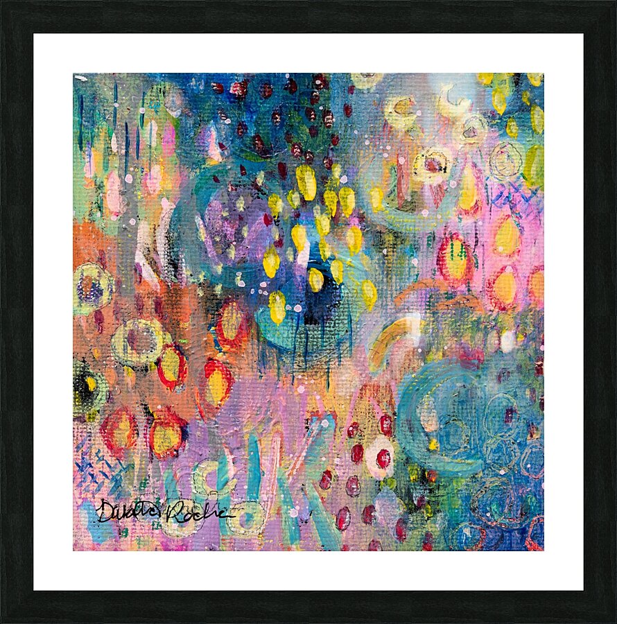 Colorful Rain Picture Frame print