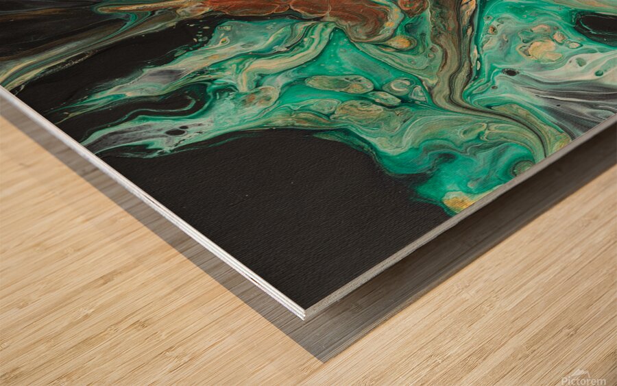 Bronze Canyon Wood print