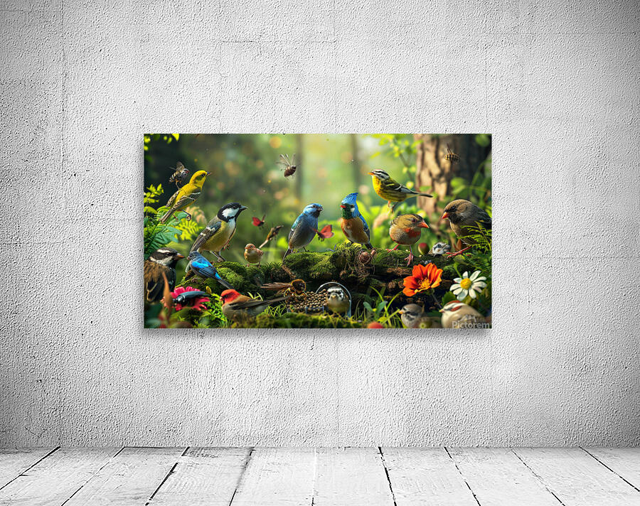 Birds Chatting 1 Wall Preview