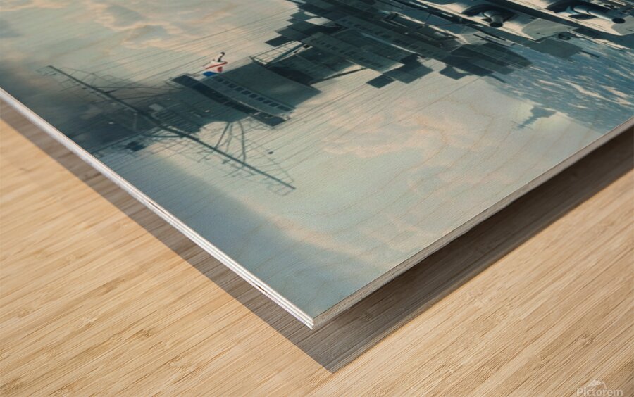 Battle on the North Sea 2 1 Wood print