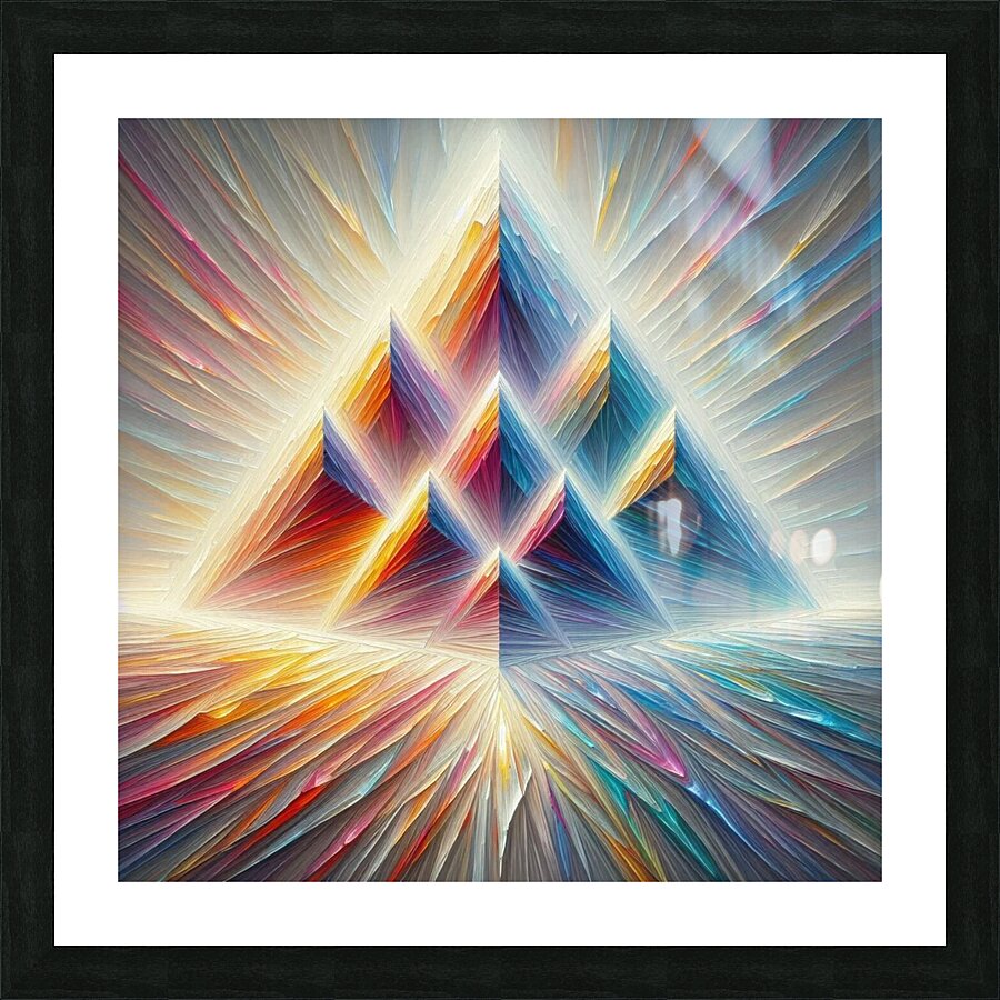 Dynamic Trianglescape Picture Frame print