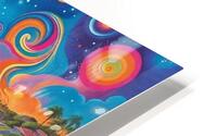 Beach in Technicolor Motion HD Metal print