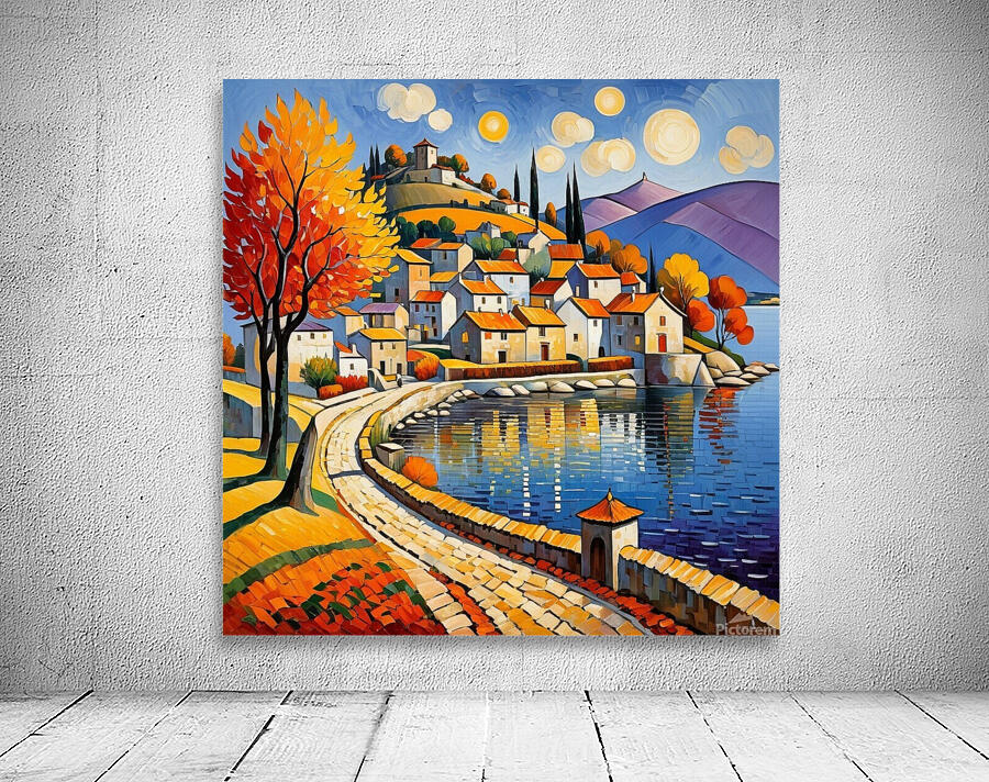 Lakeside Harmony in Fall Wall Preview