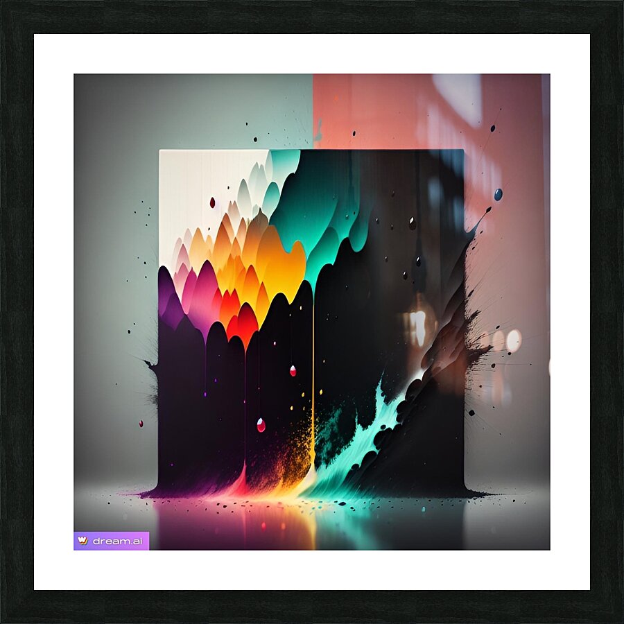 Spattered Two Picture Frame print