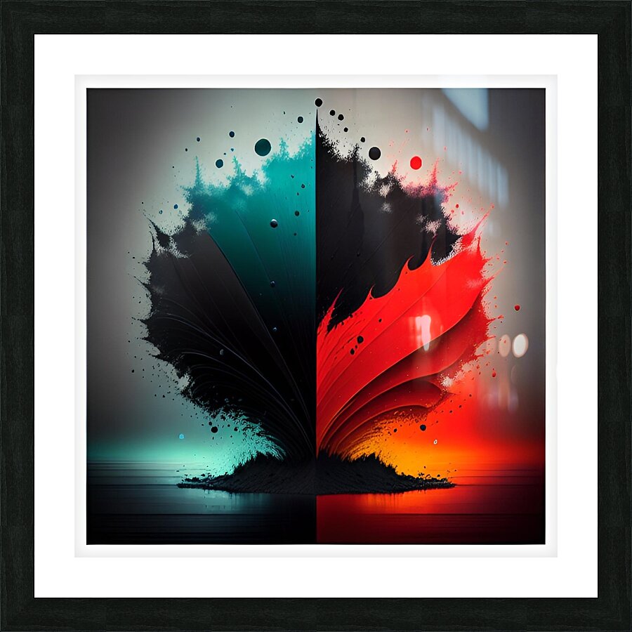 Spattered Three Picture Frame print