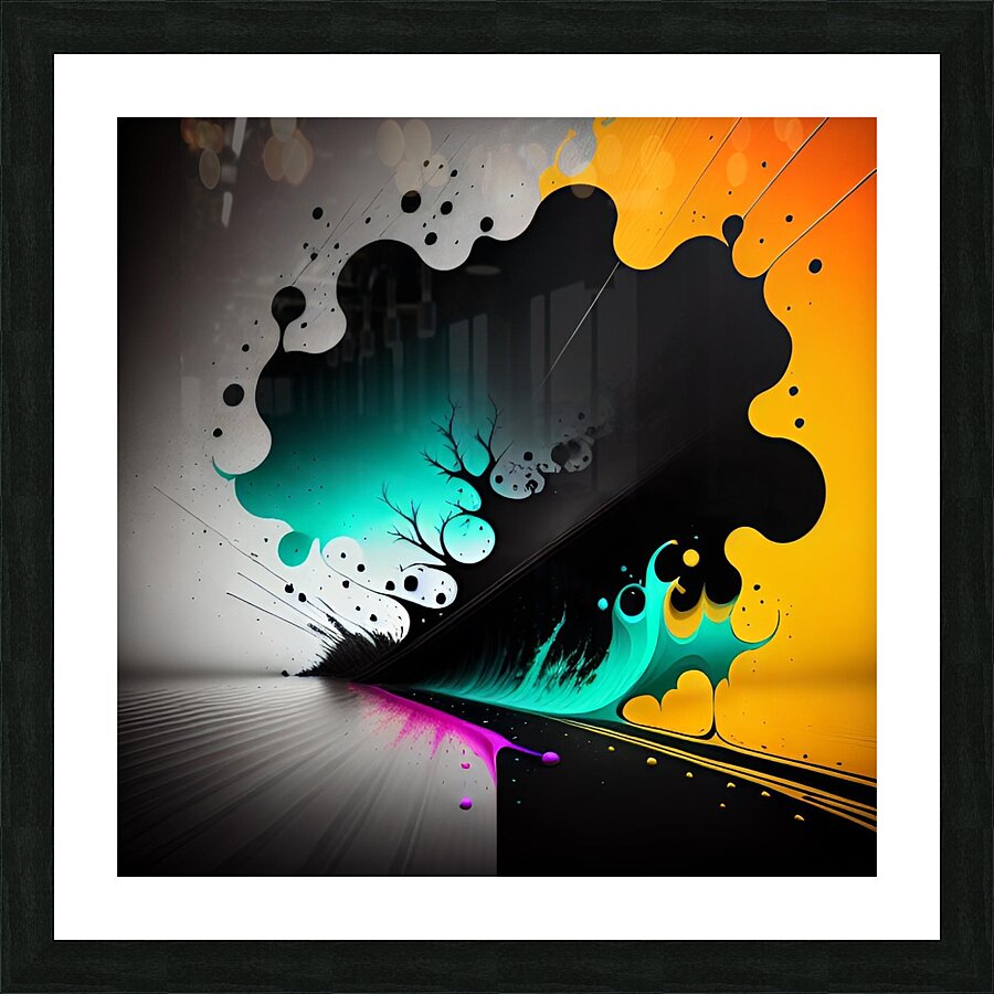 Spattered 5 Picture Frame print