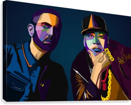 Eminem  LL Cool J Canvas Print