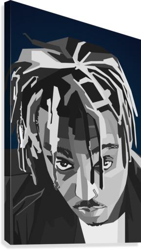 Juice Wrld Black Rapper Canvas Print