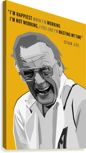 Marvel Comics Stan Lee Quotes Canvas Print