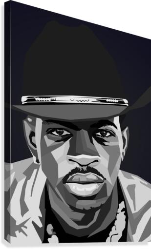 Lil NasX Black Canvas Print