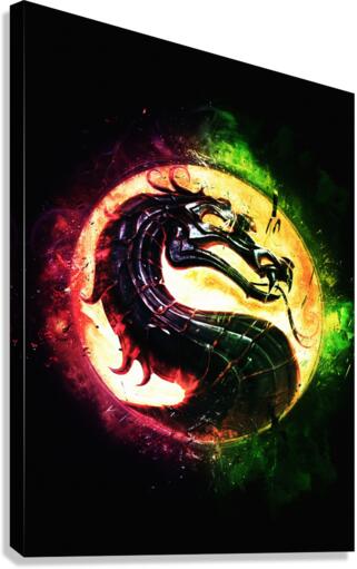Mortal Kombat logo Canvas Print