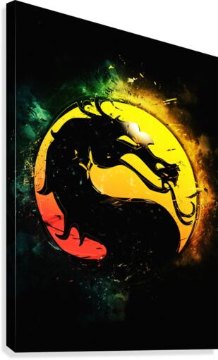 Mortal Kombat logo Canvas Print