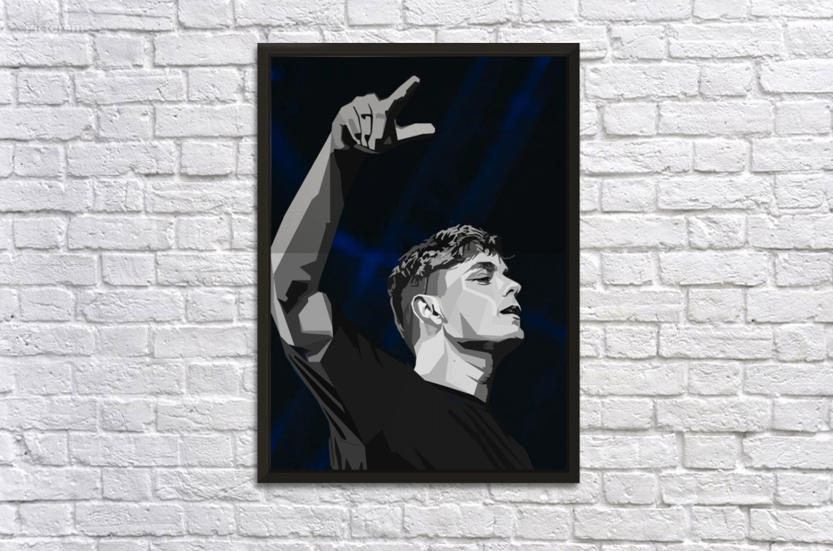 Martin Garrix Black by Long Art Wall Art