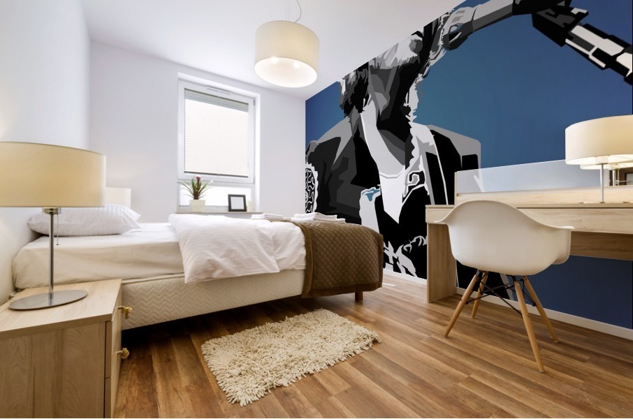 Bob Dylan singer Mural print