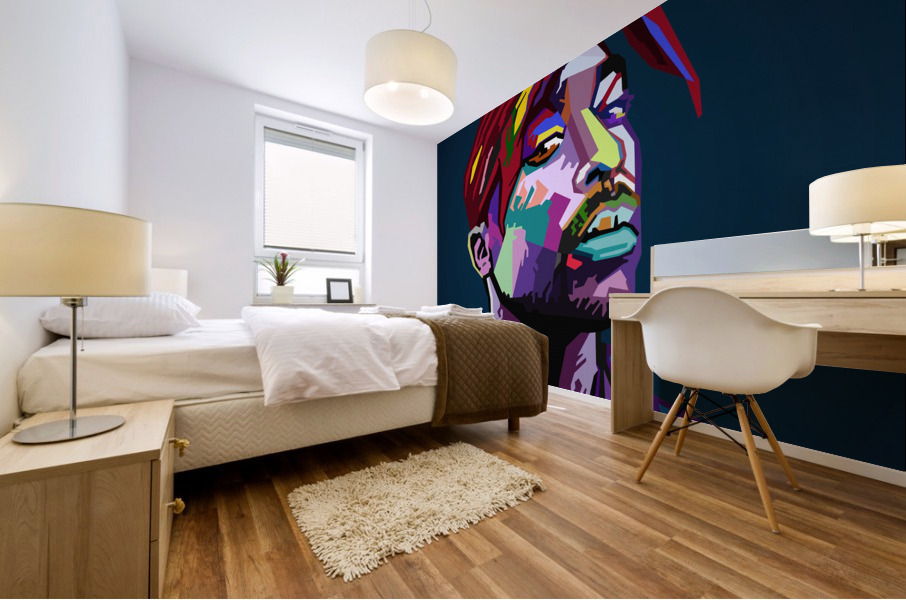 Tupac shakur Mural print