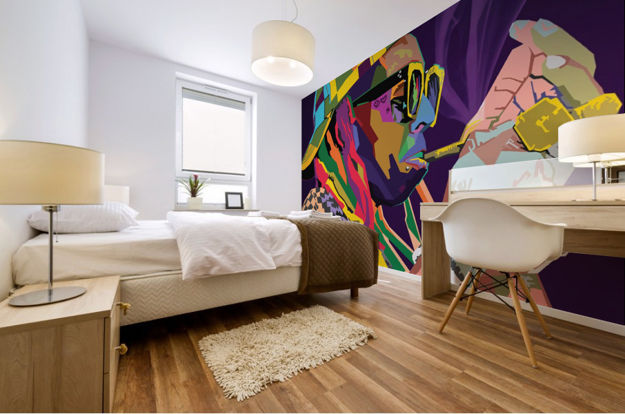 Lil Waney rapper Mural print