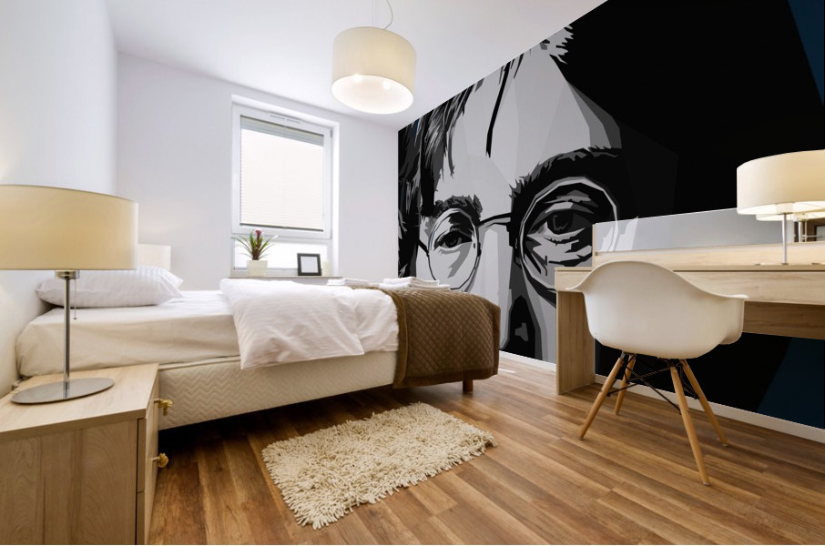 John Lennon Black Mural print