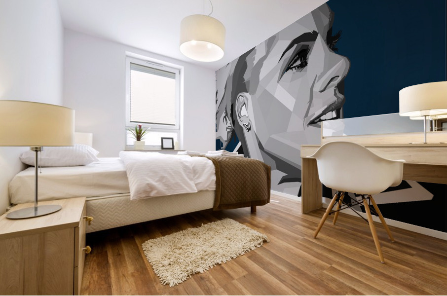 Pink singer Mural print