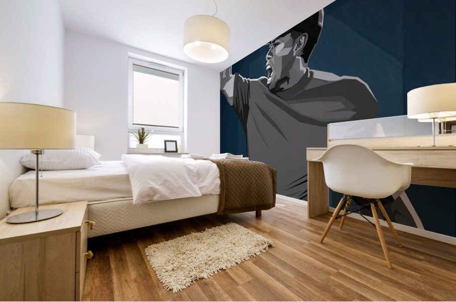 Tiger Woods Black Mural print