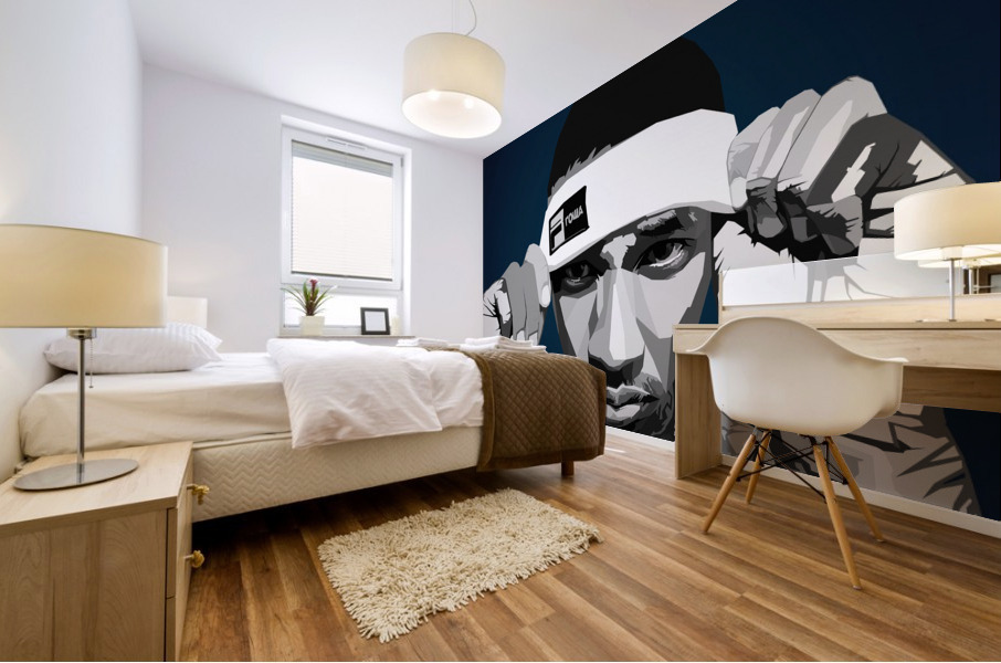 Tyga Black rapper Mural print