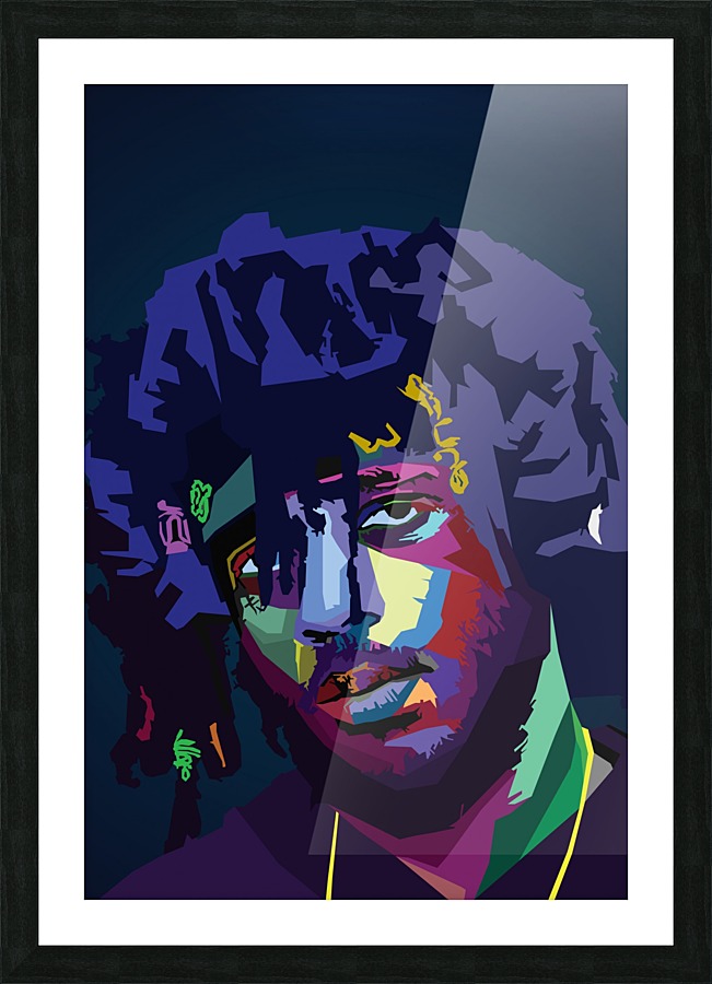 6lack Rapper Wpap Art Picture Frame print