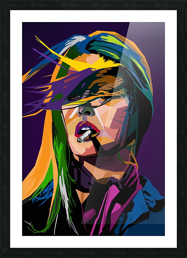Brigitte Bardot Cigarette  Picture Frame print