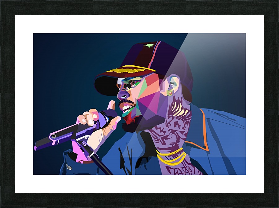 Chris Brown singer Picture Frame print