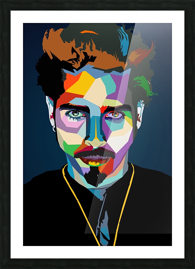 Chris Cornell wpap Art Picture Frame print