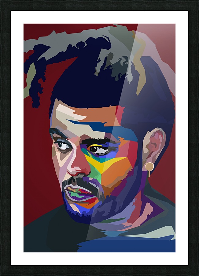The Weeknd Picture Frame print