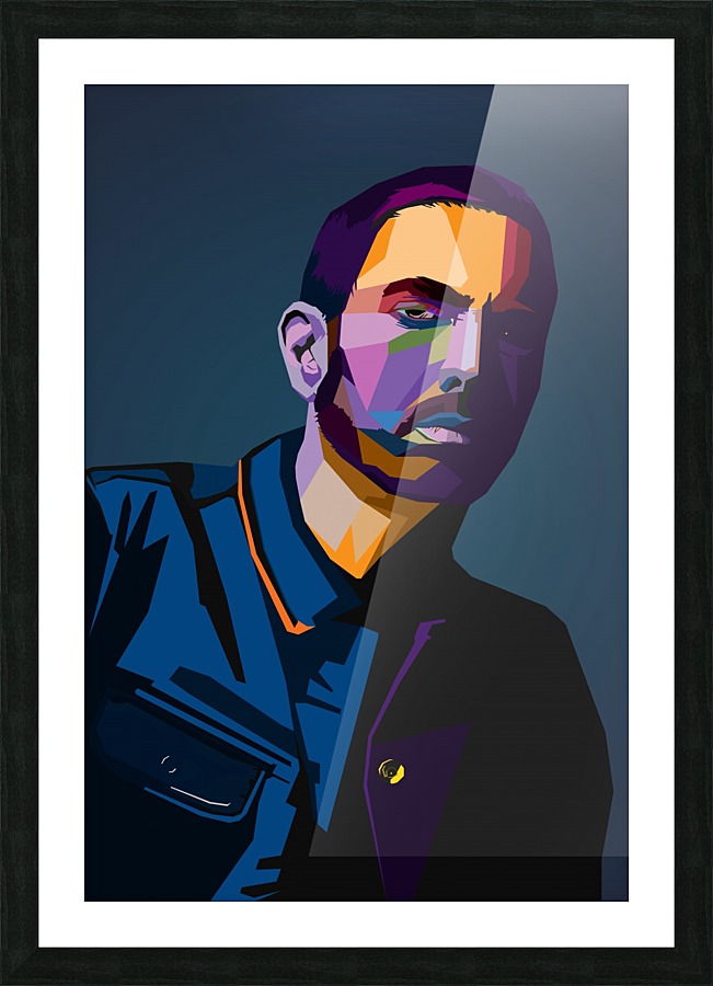Eminem Wpap Art Picture Frame print