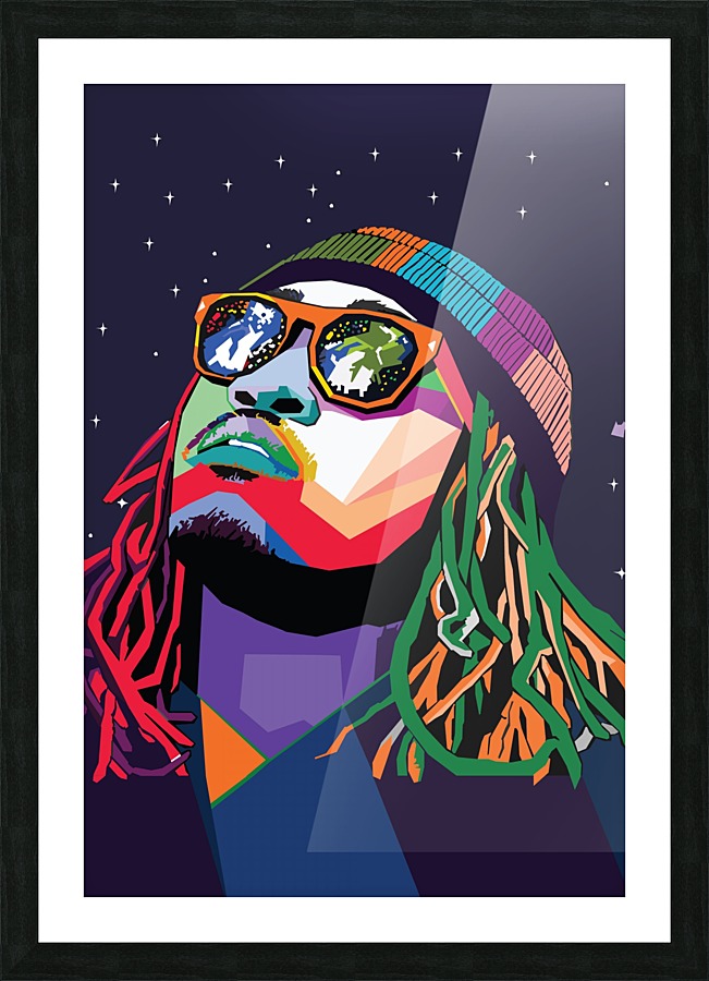 Future Rapper Picture Frame print