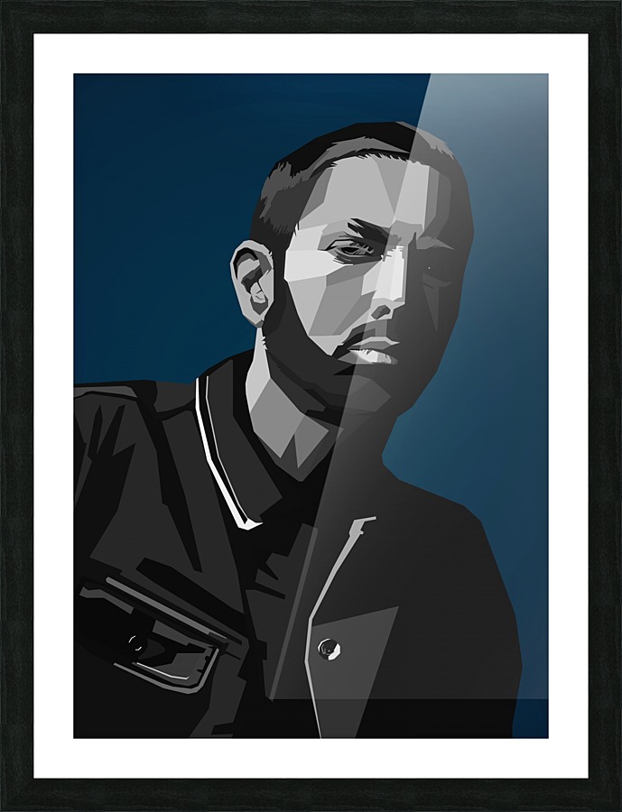 Eminem wpap Art Picture Frame print
