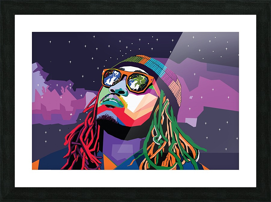 Future Rapper wpap Art Picture Frame print