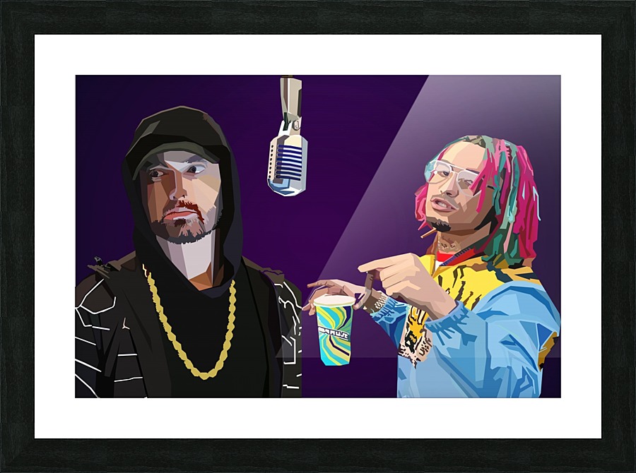 Eminem Lil Pump Picture Frame print