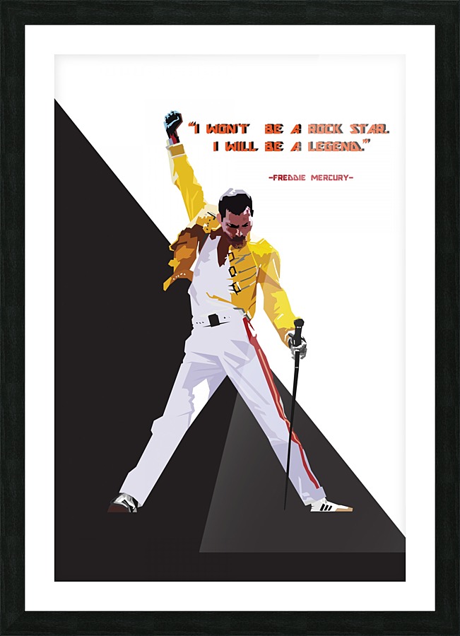 Freddie Mercury Picture Frame print