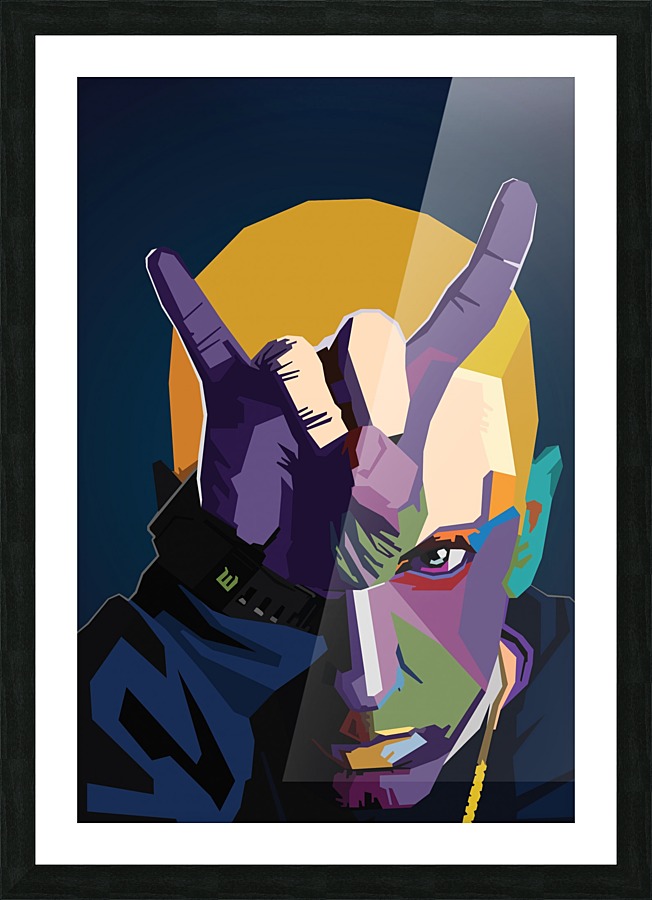 Eminem Wpap Art Picture Frame print