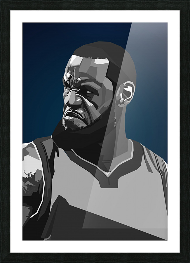 LeBron James Blue  Picture Frame print