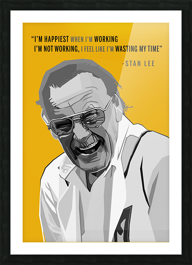 Marvel Comics Stan Lee Quotes Picture Frame print