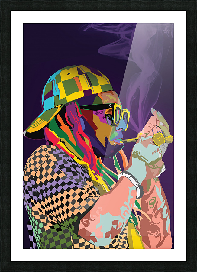 Lil Waney rapper Picture Frame print