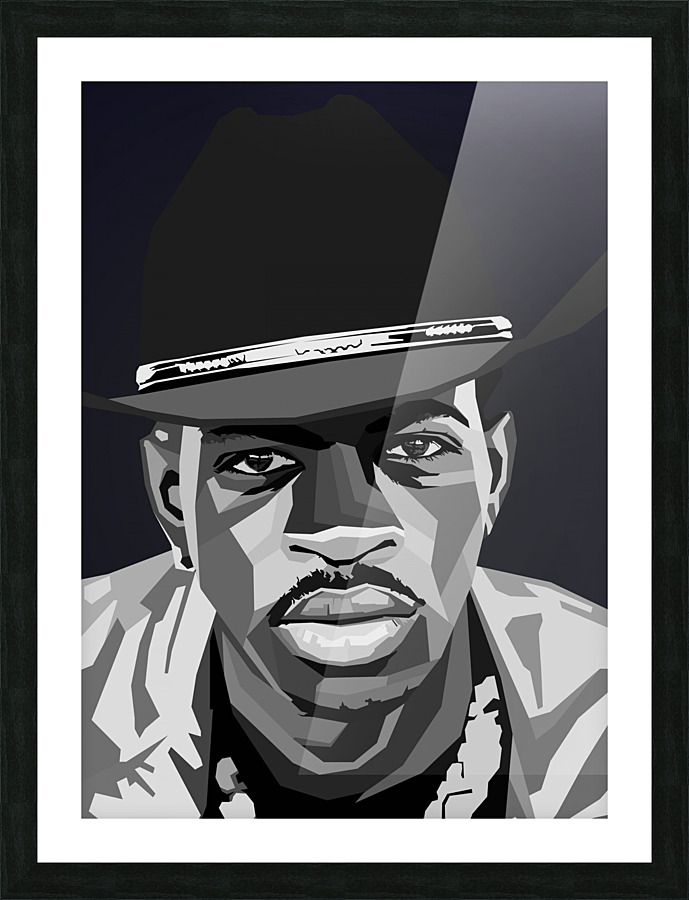 Lil NasX Black Picture Frame print