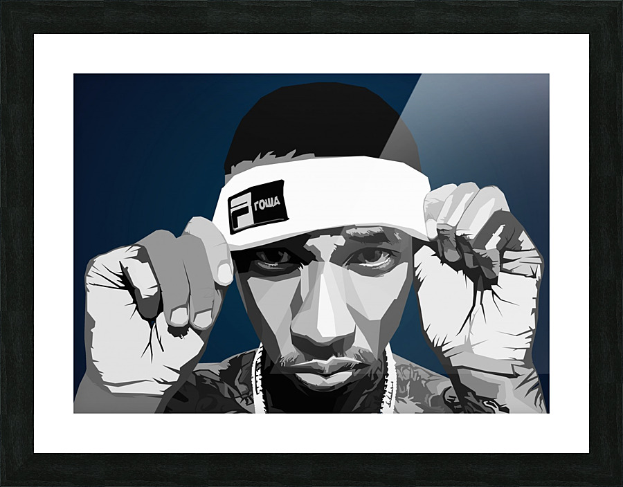Tyga Black rapper Picture Frame print