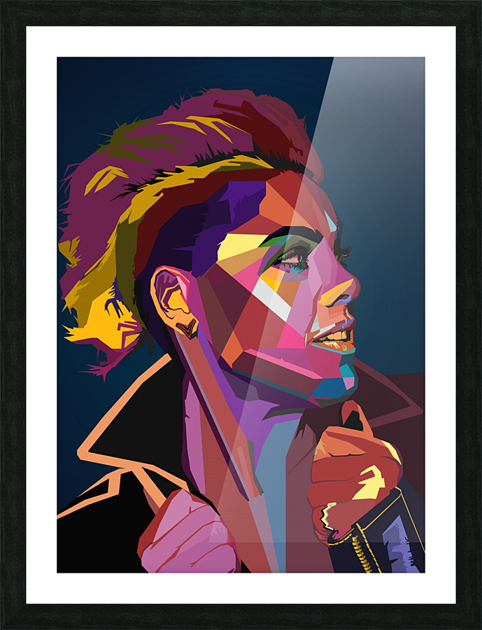 Pink singer Picture Frame print