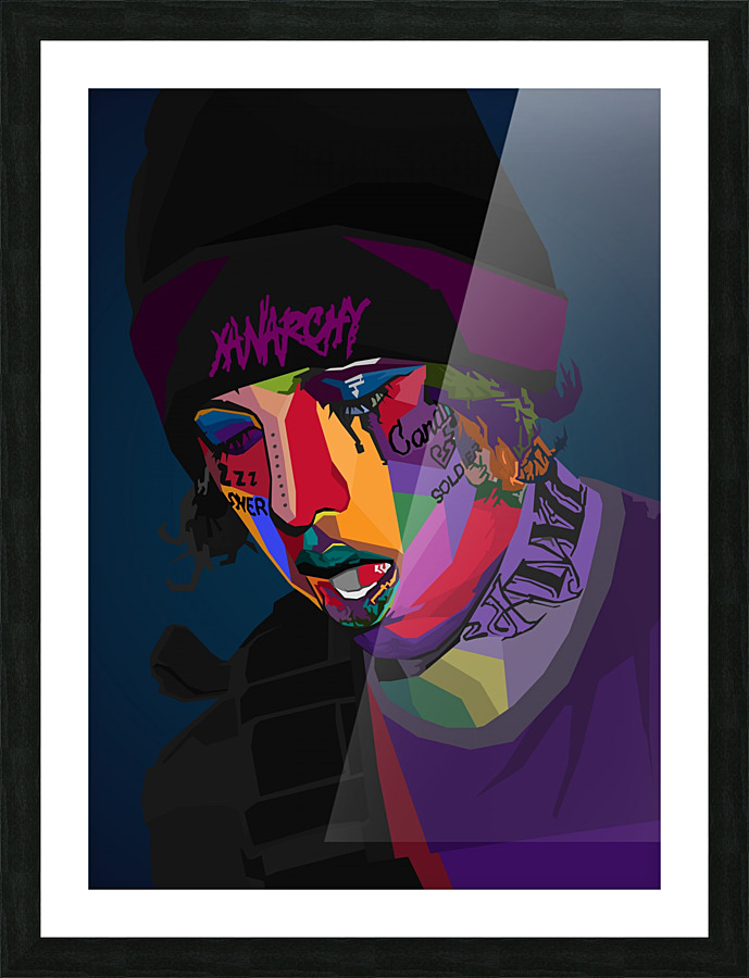 LiL Xan rapper Picture Frame print