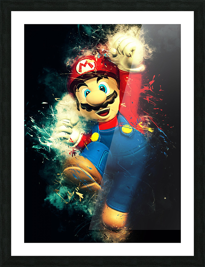 Super Mario Picture Frame print