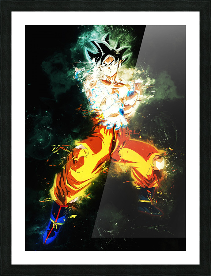 Goku Utra Instinto Picture Frame print