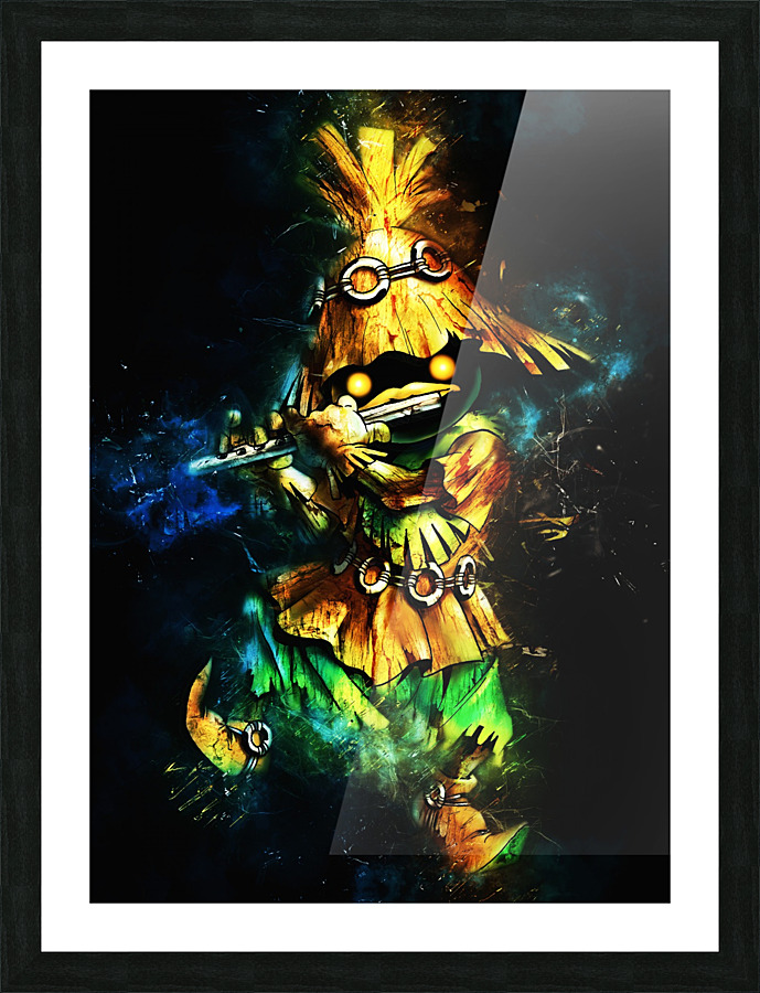 Skull kid Picture Frame print
