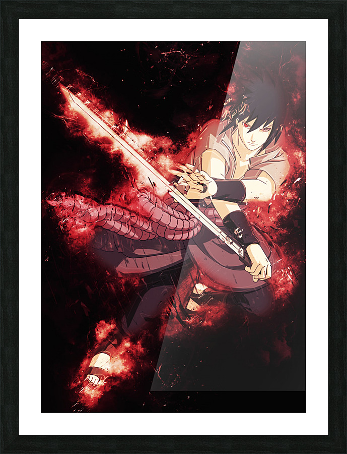 Sasuke Uchiha Picture Frame print