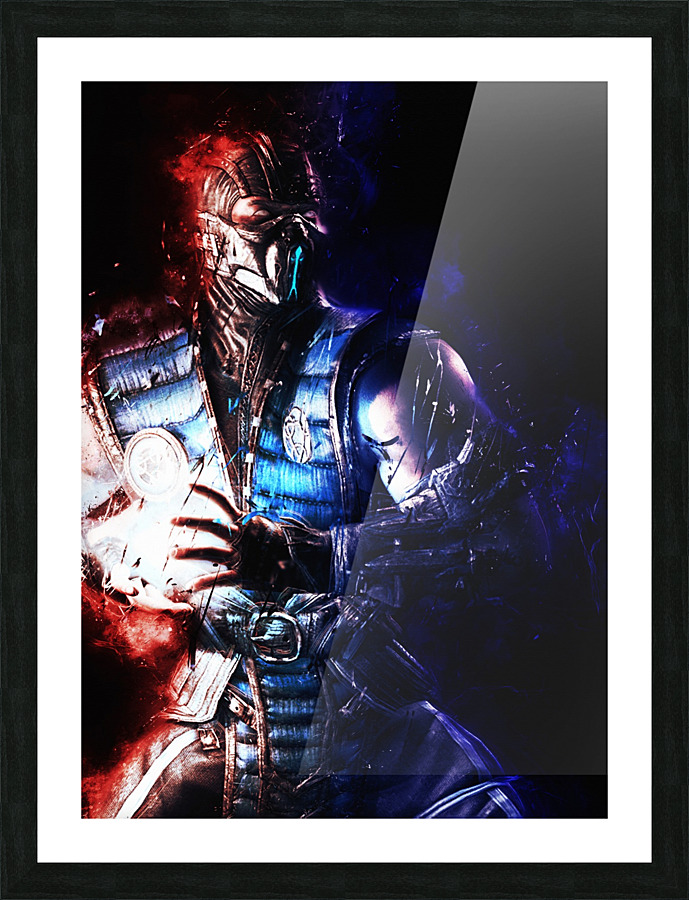 Sub Zero Mortal Kombat Picture Frame print