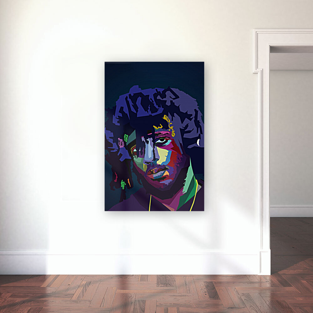 6lack Rapper Wpap Art Reproduction